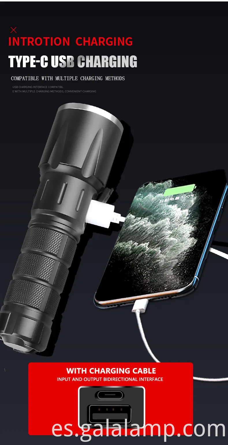 Linterna UV USB portátil para detectar dinero falsificado